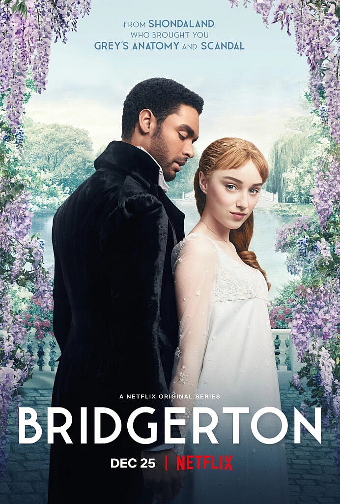 Capa da série Bridgerton, da Netflix. 