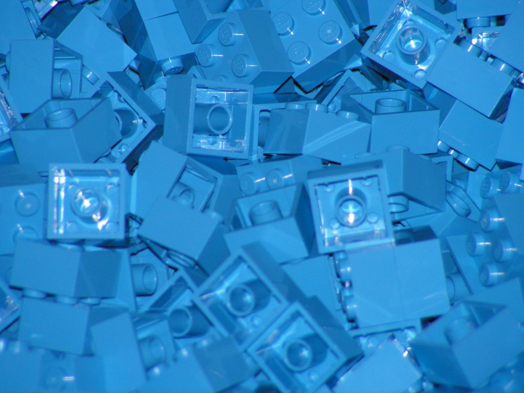 Joelhos calejados de LEGO